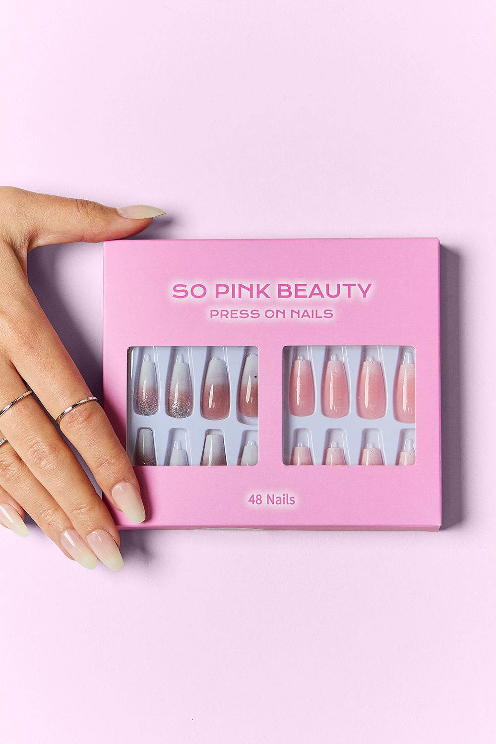 SO PINK BEAUTY Press On Nails 2 Packs - Hovatok