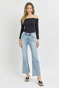 RISEN Full Size High Rise Ankle Flare Jeans - Hovatok