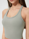 Millennia Scoop Neck Active Tank with Detachable Chest Pads - Hovatok