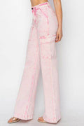 RISEN Full Size High Rise Cargo Pocket Jeans - Hovatok