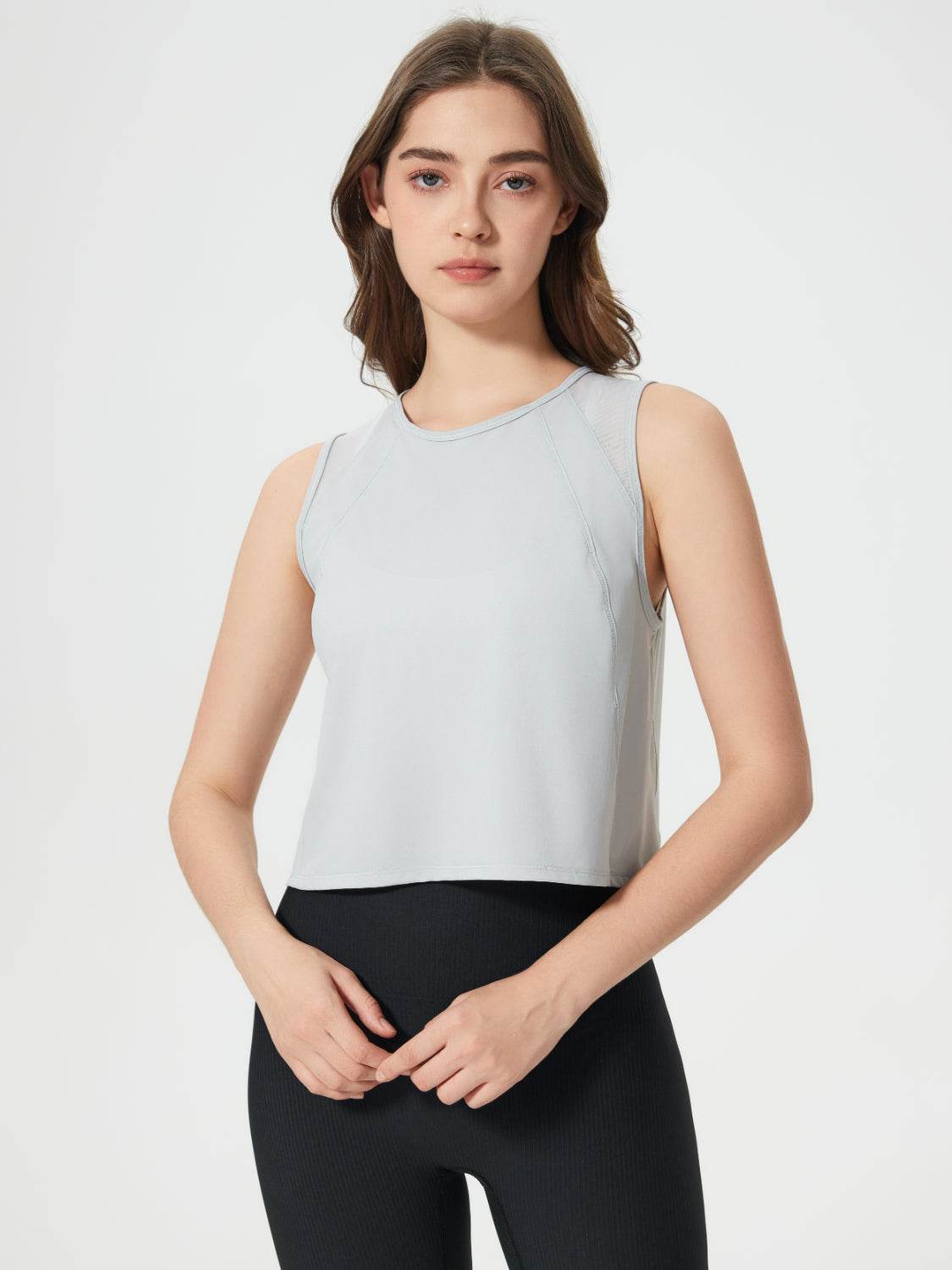 Millennia Round Neck Cropped Active Tank - Hovatok