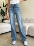 Judy Blue Full Size High Waist Wide Leg Jeans - Hovatok