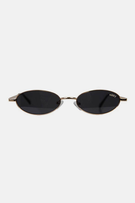 Nicole Lee USA Metal Frame Finley Oval Sunglasses - Hovatok