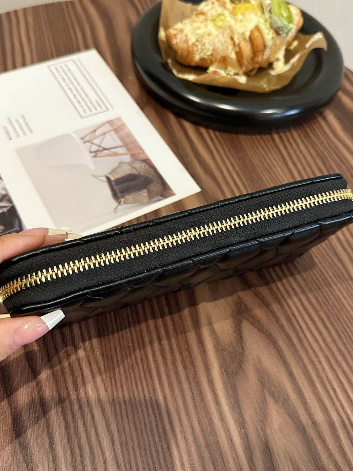 PU Leather Solid Color Wallet - Hovatok
