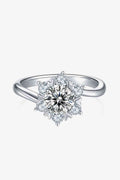 Adored 1 Carat Moissanite 925 Sterling Silver Cluster Ring - Hovatok