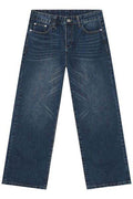 Wide Straight Jeans with Pockets - Hovatok