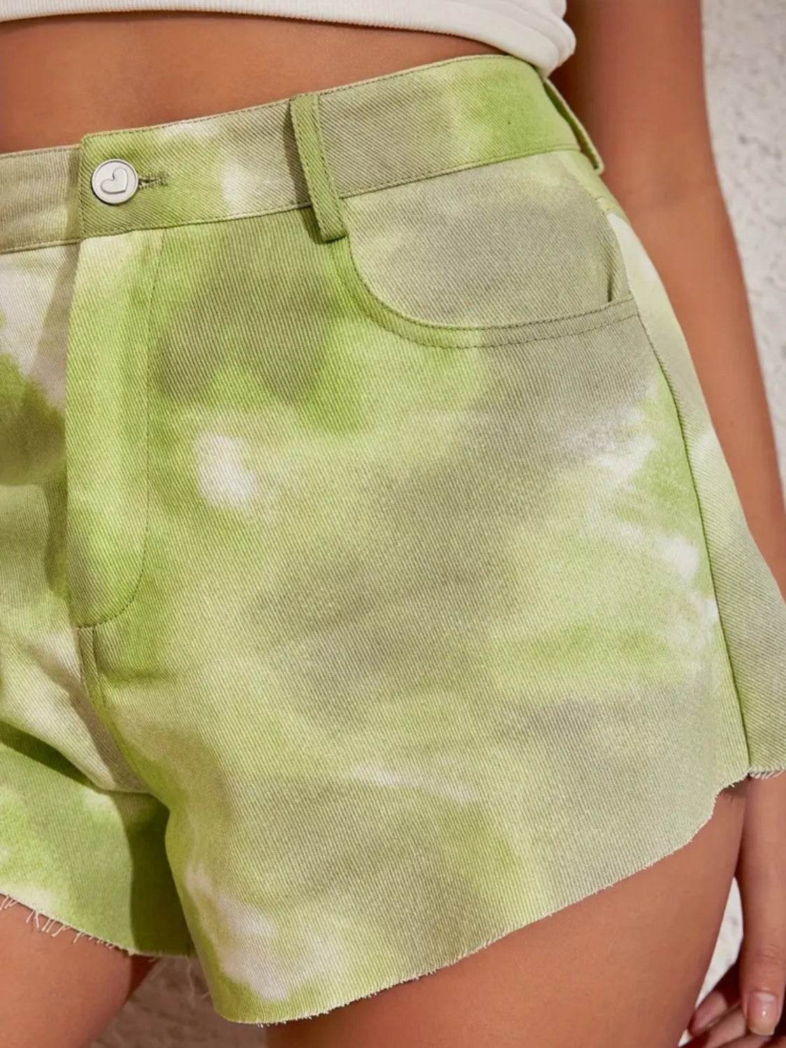 Tie-Dye High Rise Shorts - Hovatok