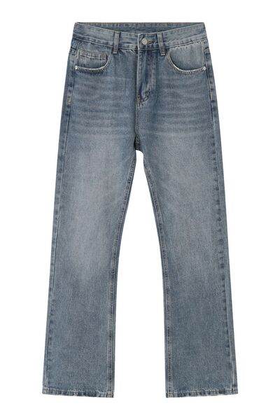 Mid Rise Men's Jeans with Pockets - Hovatok