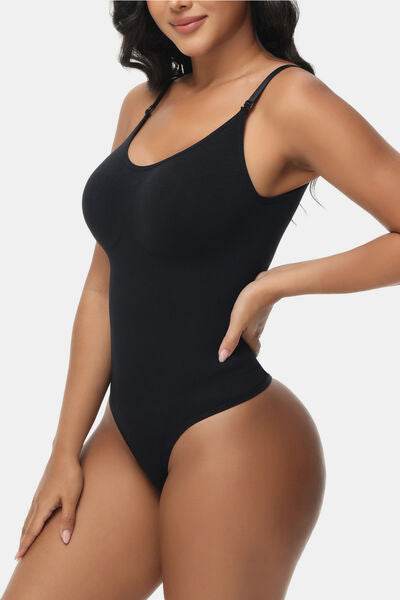 Spaghetti Strap Tummy Control Bodysuit - Hovatok