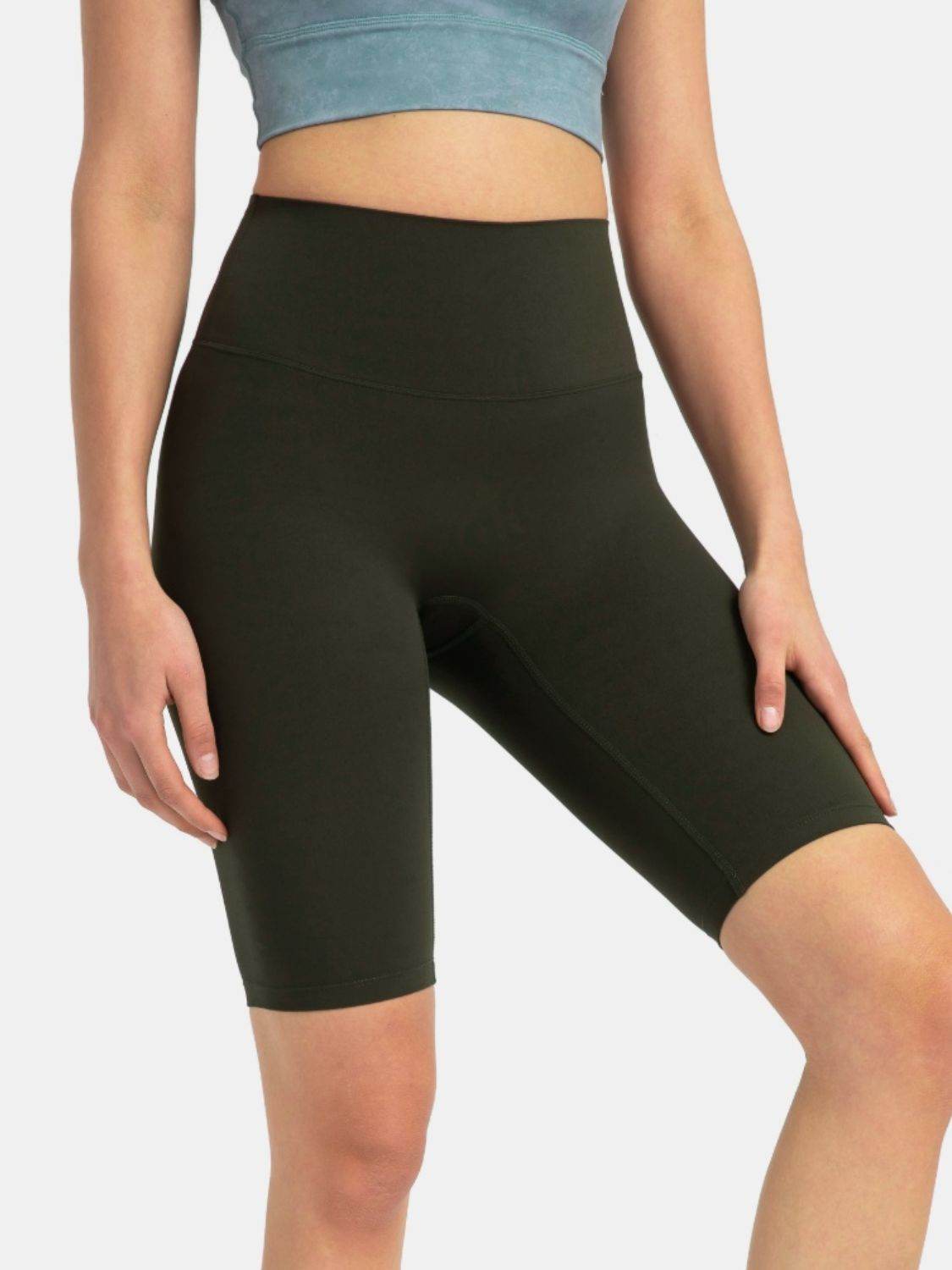Millennia High Rise Wide Waistband Active Shorts - Hovatok