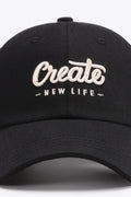 CREATE NEW LIFE Adjustable Cotton Baseball Cap - Hovatok