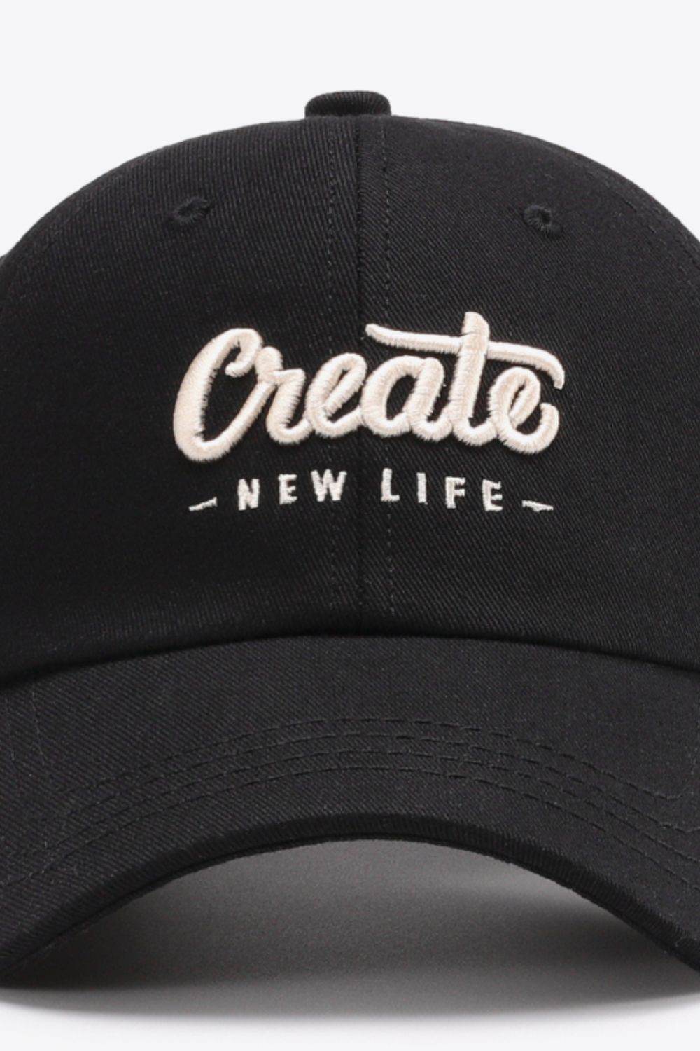 CREATE NEW LIFE Adjustable Cotton Baseball Cap - Hovatok