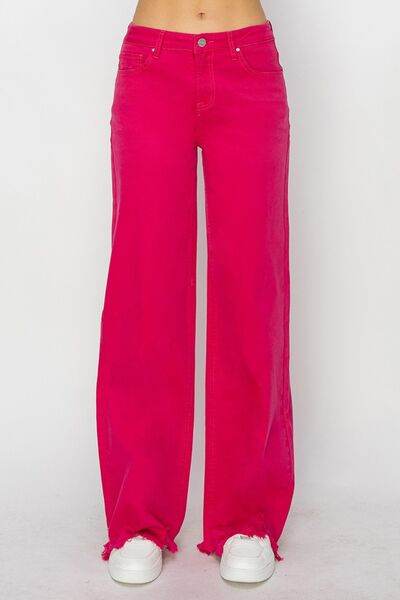 RISEN High Rise Wide Leg Jeans - Hovatok