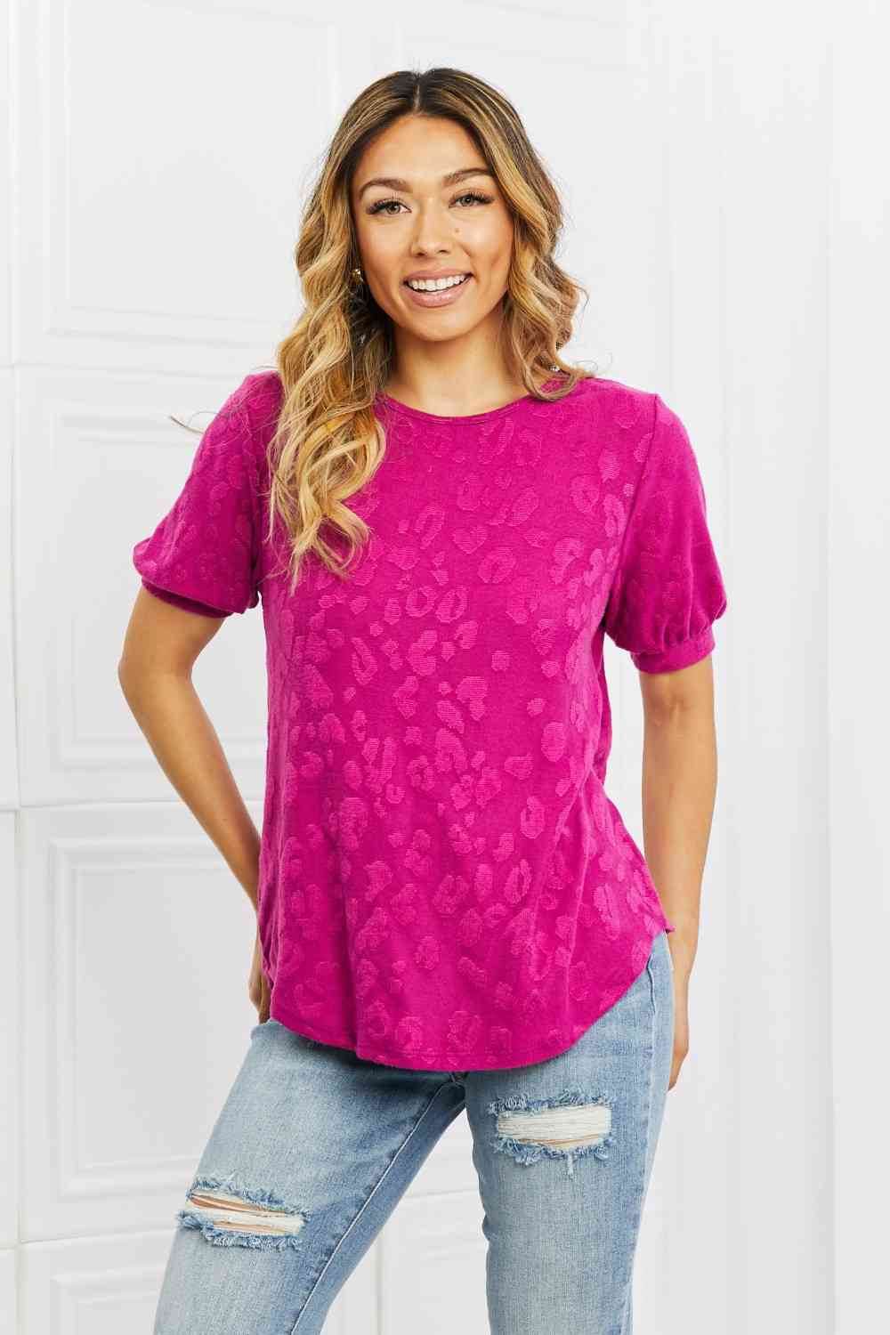 BOMBOM Carnival Vibes Animal Textured Top - Hovatok