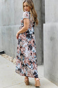 Heimish Give Me Roses Full Size Floral Maxi Wrap Dress - Hovatok