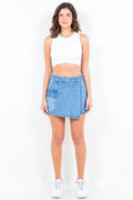 American Bazi Cargo Pocket Denim Skort - Hovatok