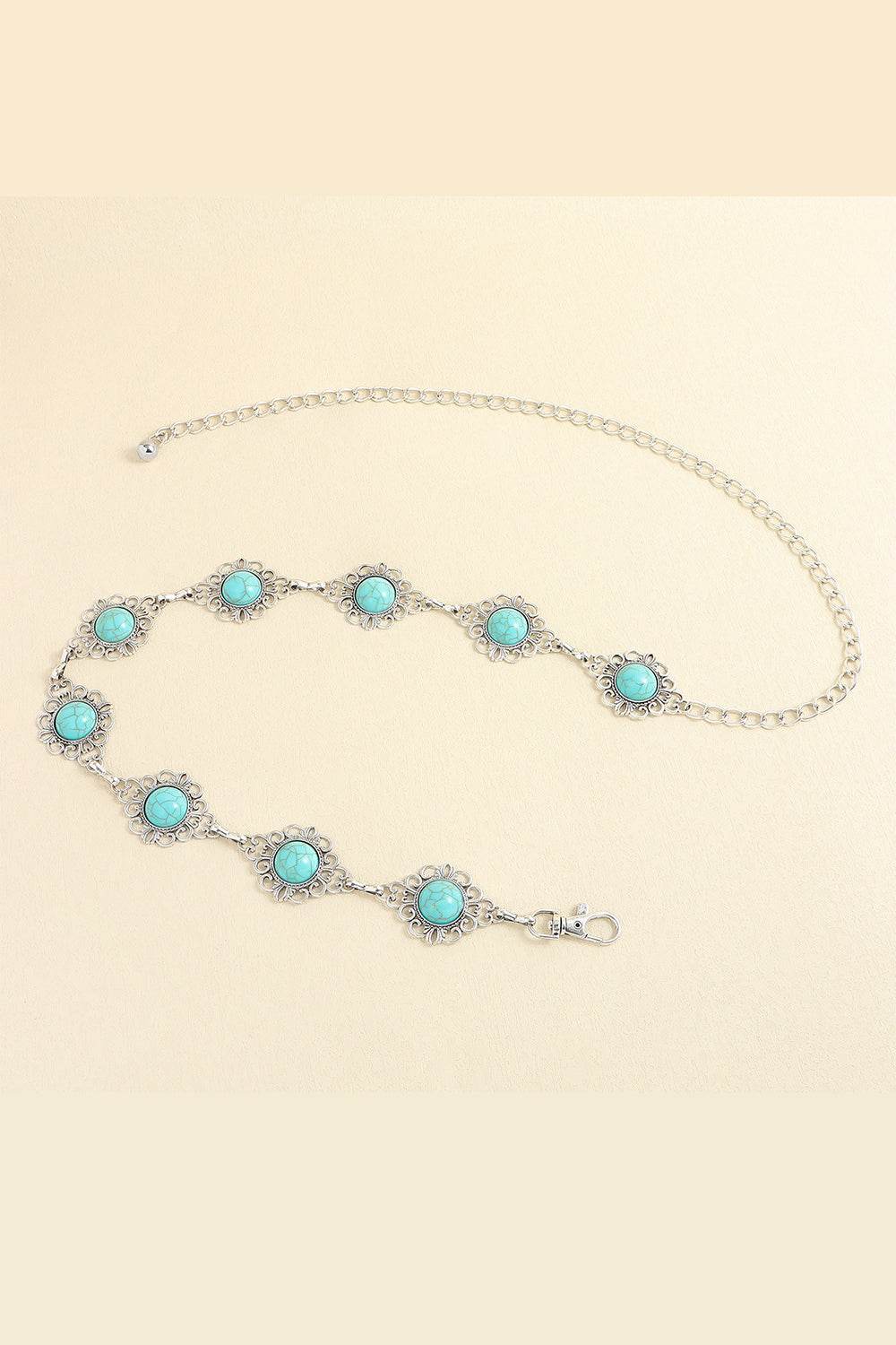 Vintage Turquoise Alloy Belt - Hovatok
