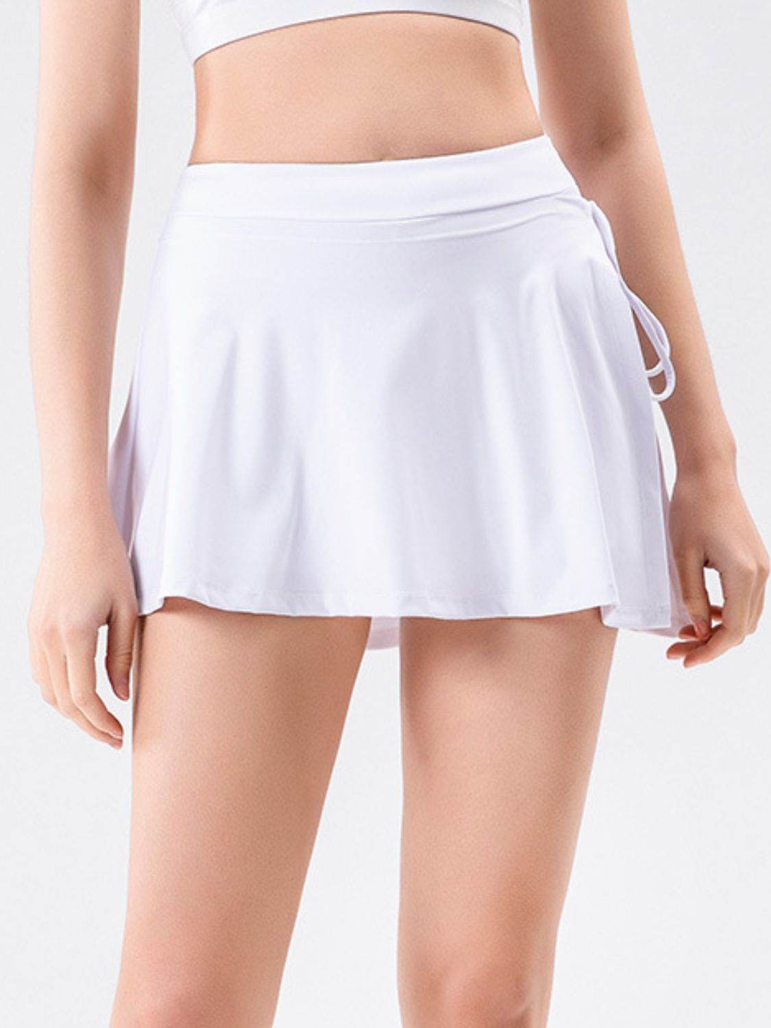 High Waist Active Skort with Pockets - Hovatok