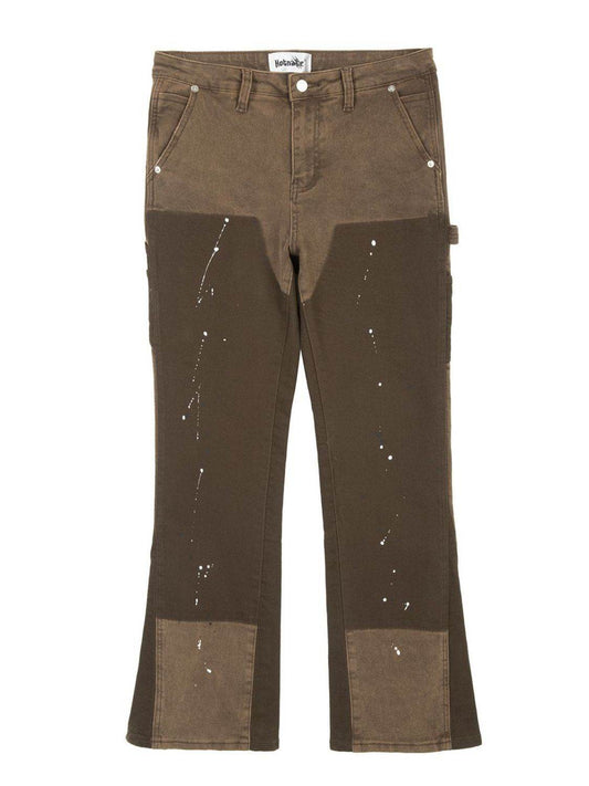 Men's Color Block Jeans with Pockets - Hovatok