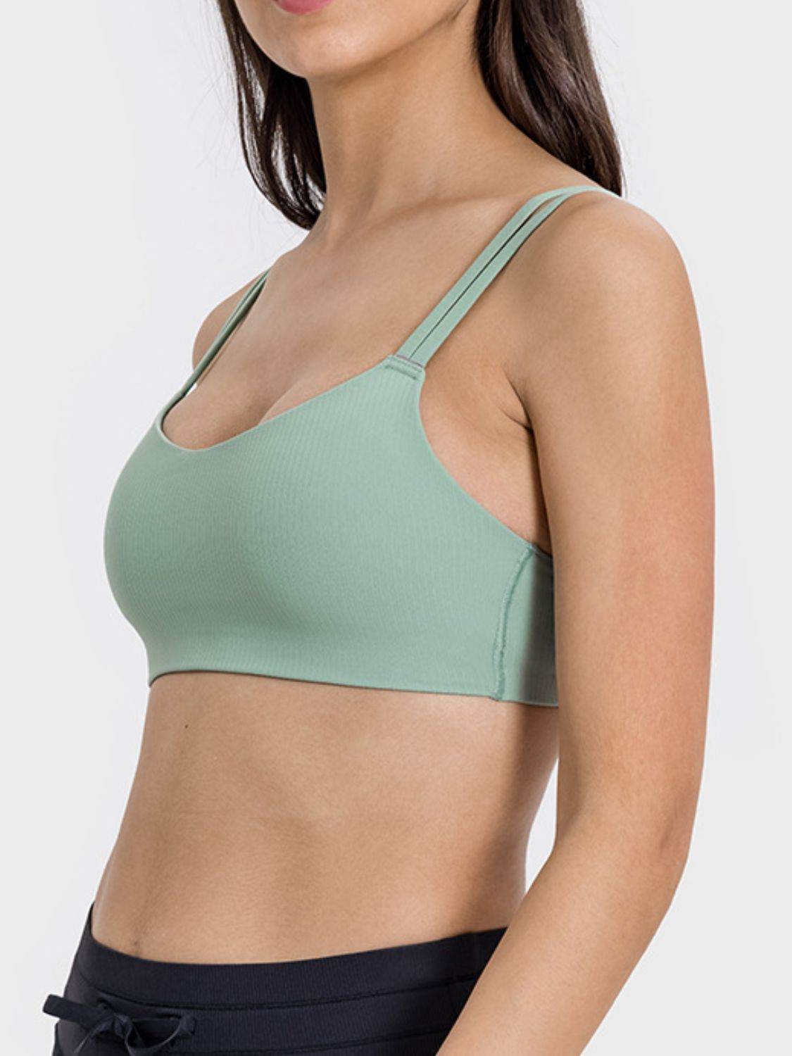 Millennia Scoop Neck Double Strap Active Cami - Hovatok