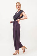 And The Why Laced Surplice Tie Waist Jumpsuit - Hovatok