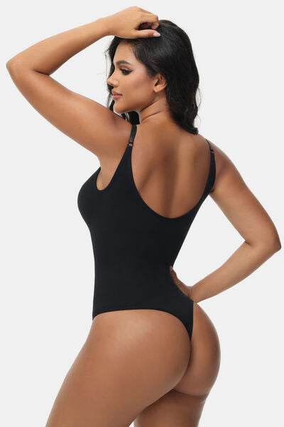 Spaghetti Strap Tummy Control Bodysuit - Hovatok