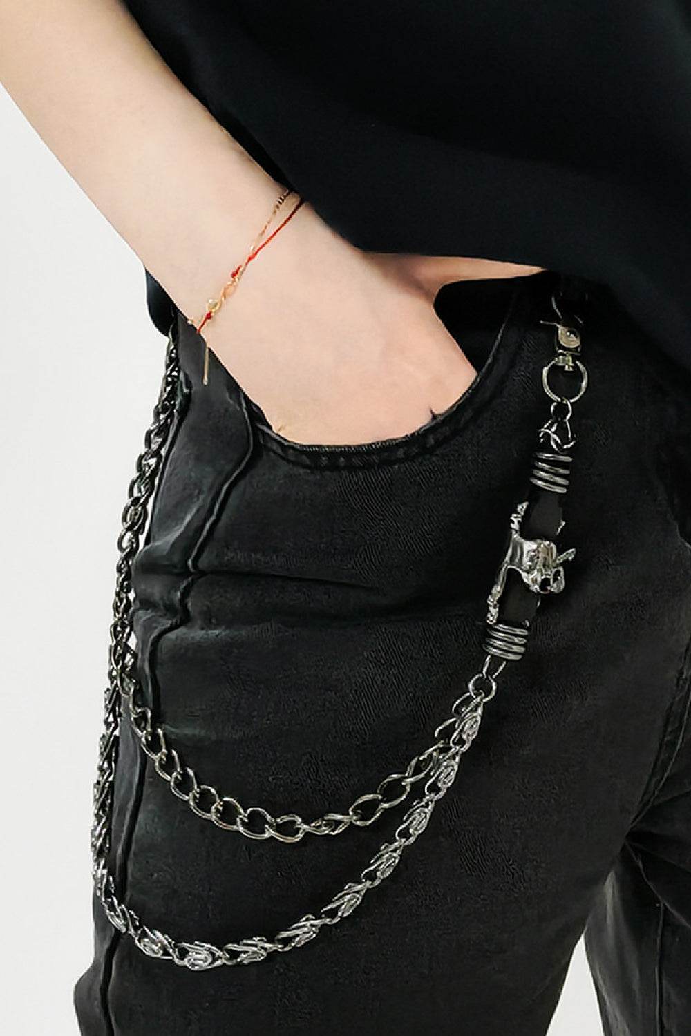 Double Layer Alloy Chain Belt - Hovatok