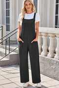 Lovelet Square Neck Wide Strap Overalls with Pockets - Hovatok