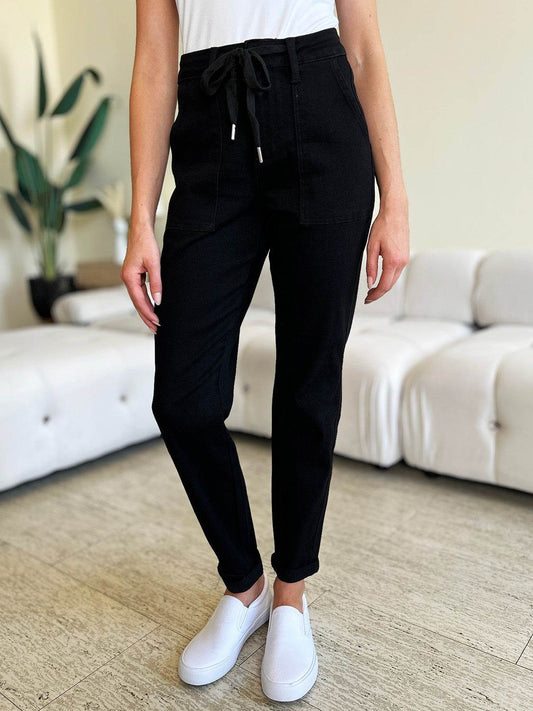 Judy Blue Full Size High Waist Double Roll Cuff Jeans - Hovatok