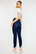 Kancan Full Size High Rise Frayed Ankle Skinny Jeans - Hovatok