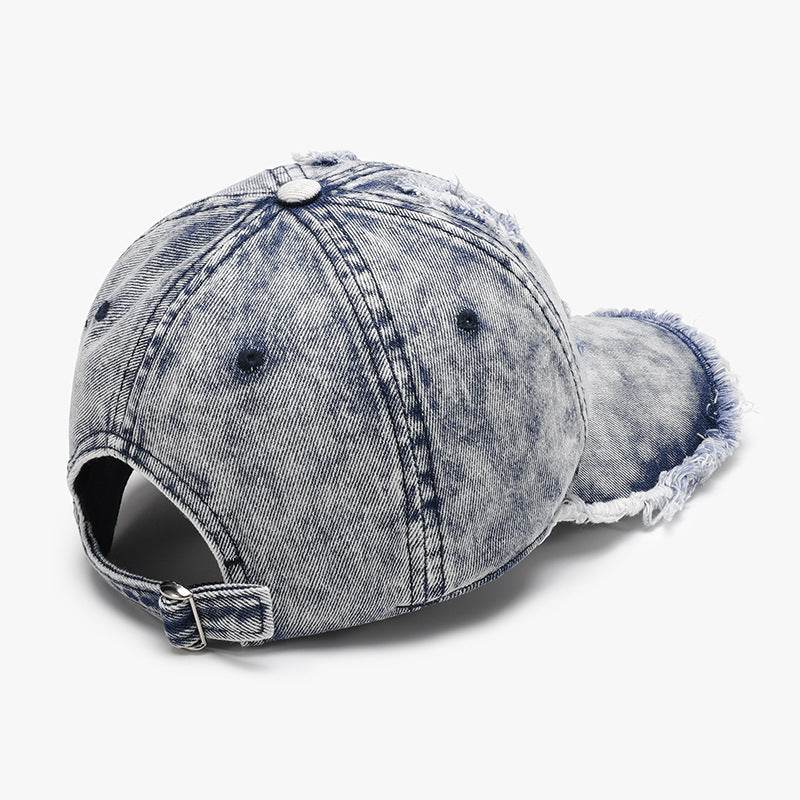 Distressed Cotton Adjustable Baseball Cap - Hovatok
