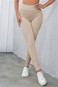 Crisscross Detail Wide Waistband Leggings - Hovatok