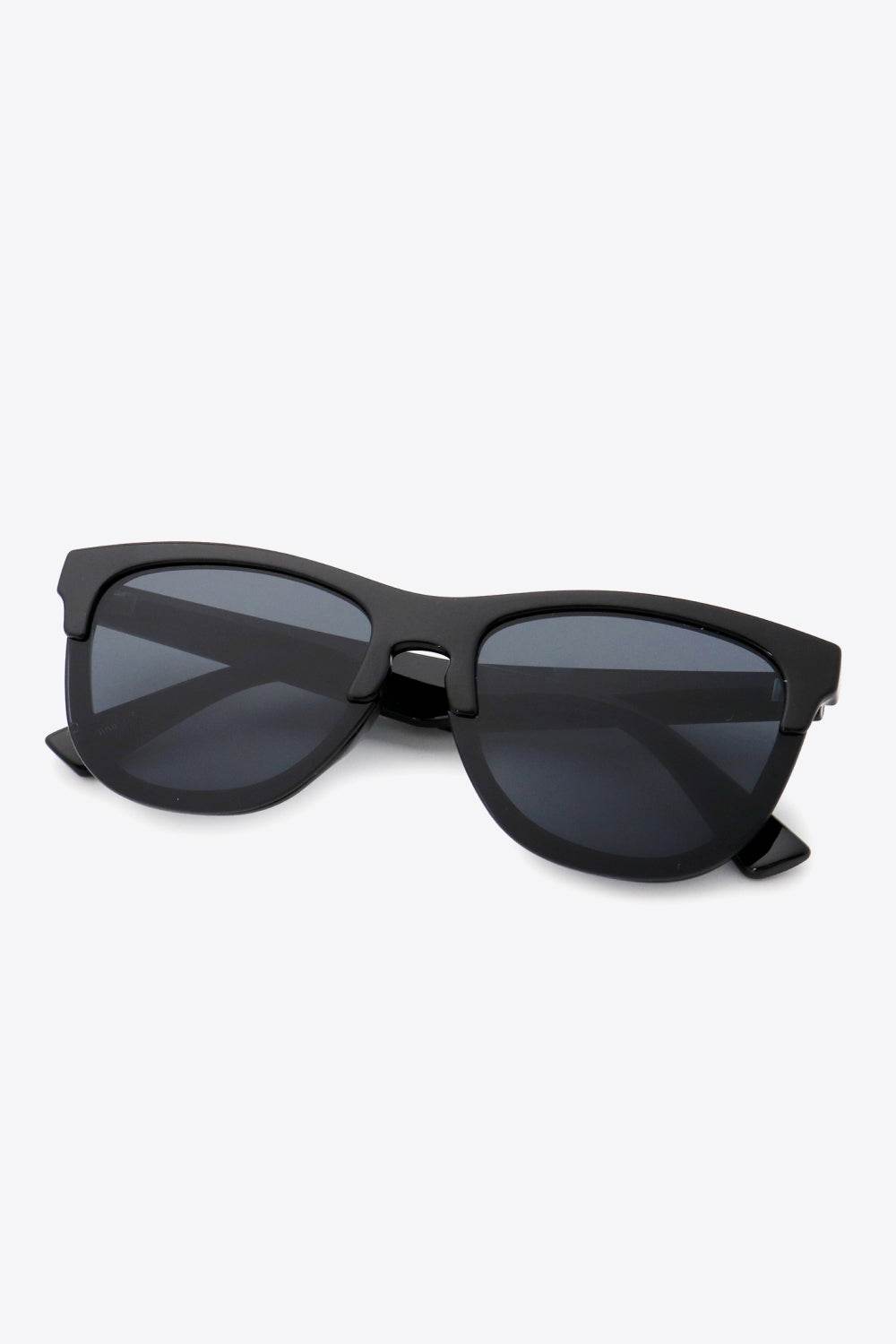 UV400 Browline Wayfarer Sunglasses - Hovatok