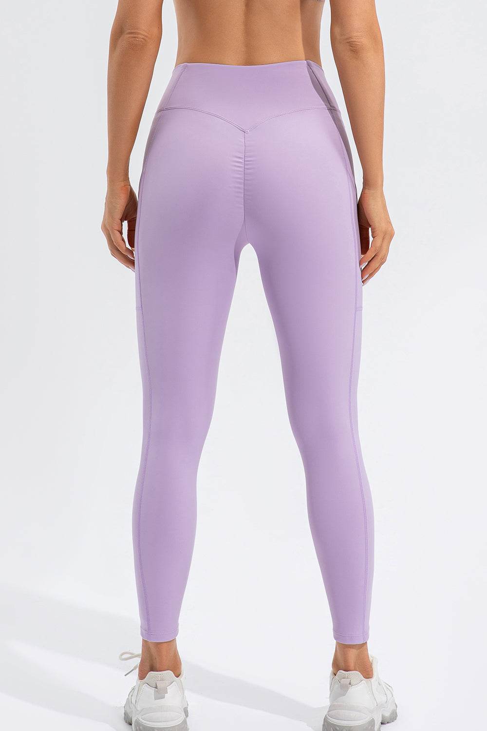High Waist Active Leggings with Pockets - Hovatok