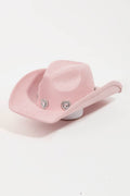 Fame Rhinestone Pave Heart Cowboy Hat - Hovatok