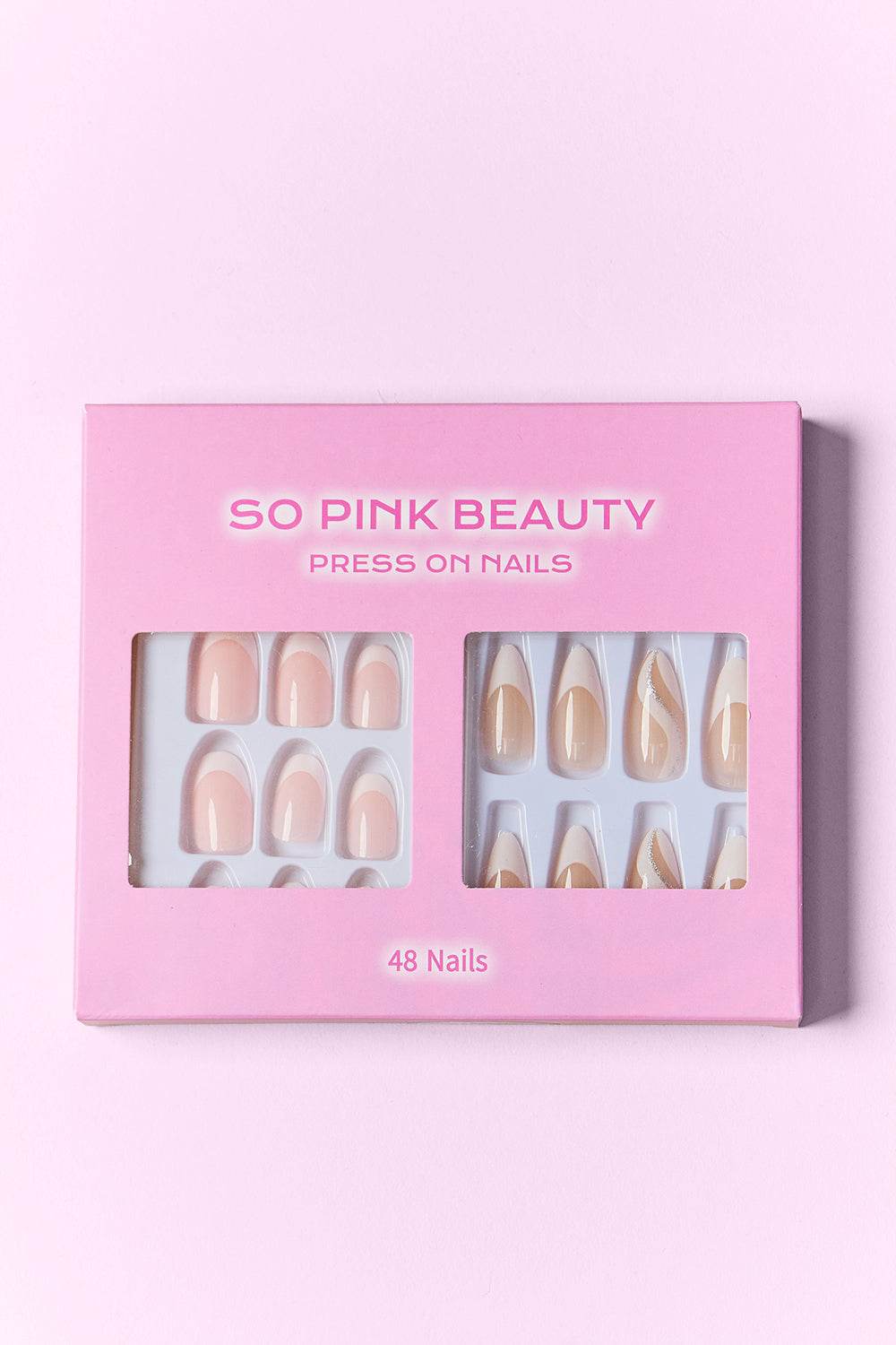 SO PINK BEAUTY Press On Nails 2 Packs - Hovatok