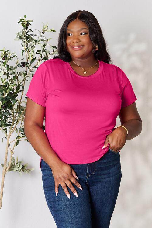 Basic Bae Full Size Round Neck Short Sleeve T-Shirt - Hovatok