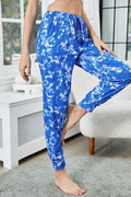 Shiny Tie-Dye Drawstring Waist Joggers with Pockets - Hovatok