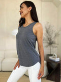 Basic Bae Full Size Round Neck Curved Hem Tank - Hovatok