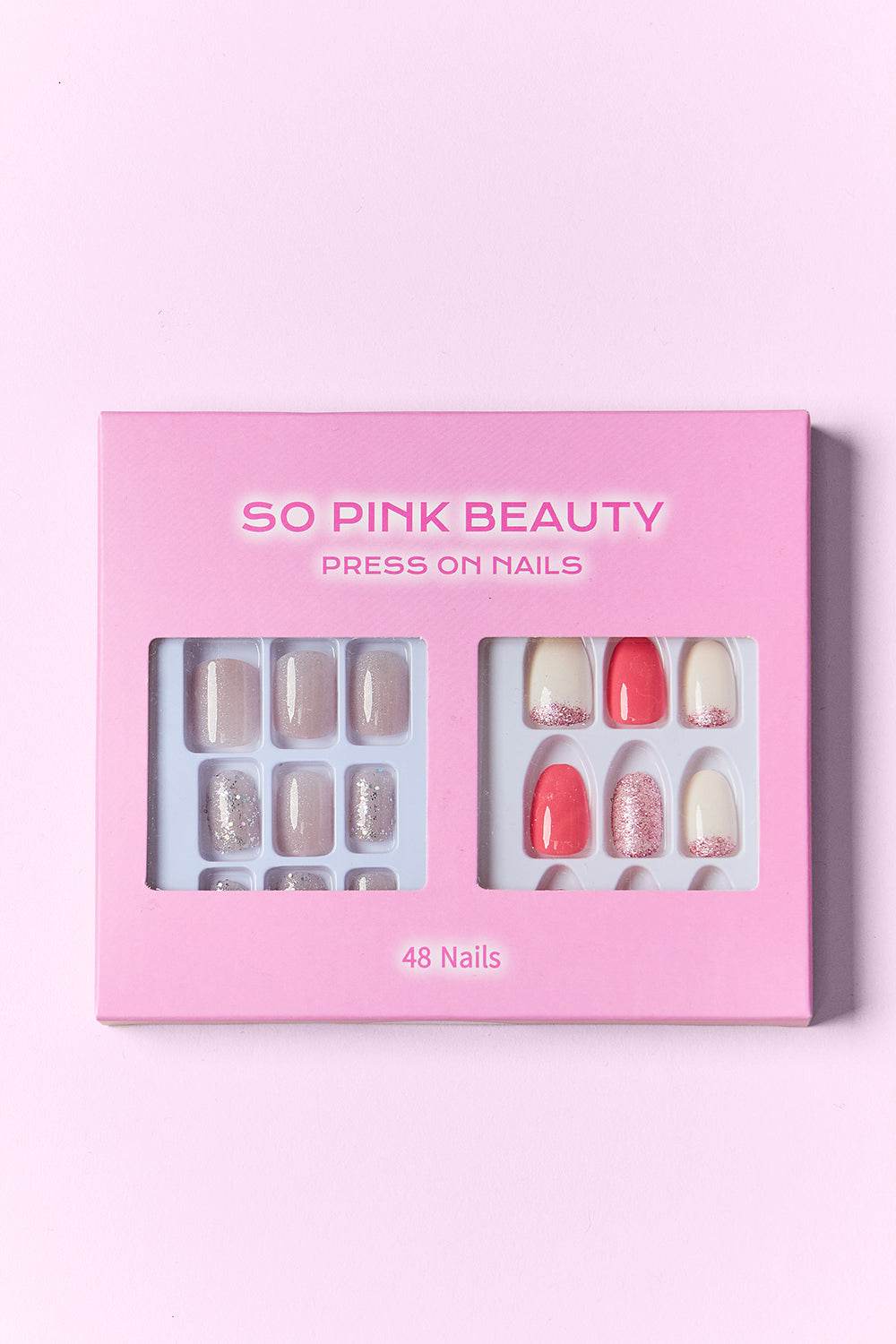 SO PINK BEAUTY Press On Nails 2 Packs - Hovatok
