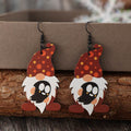 Point Hat Gnome Wooden Dangle Earrings - Hovatok