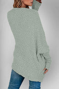 Double Take Pocketed Open Front Long Sleeve Cardigan - Hovatok