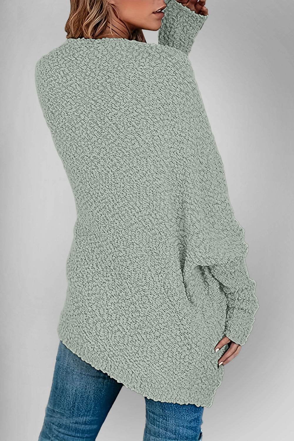 Double Take Pocketed Open Front Long Sleeve Cardigan - Hovatok