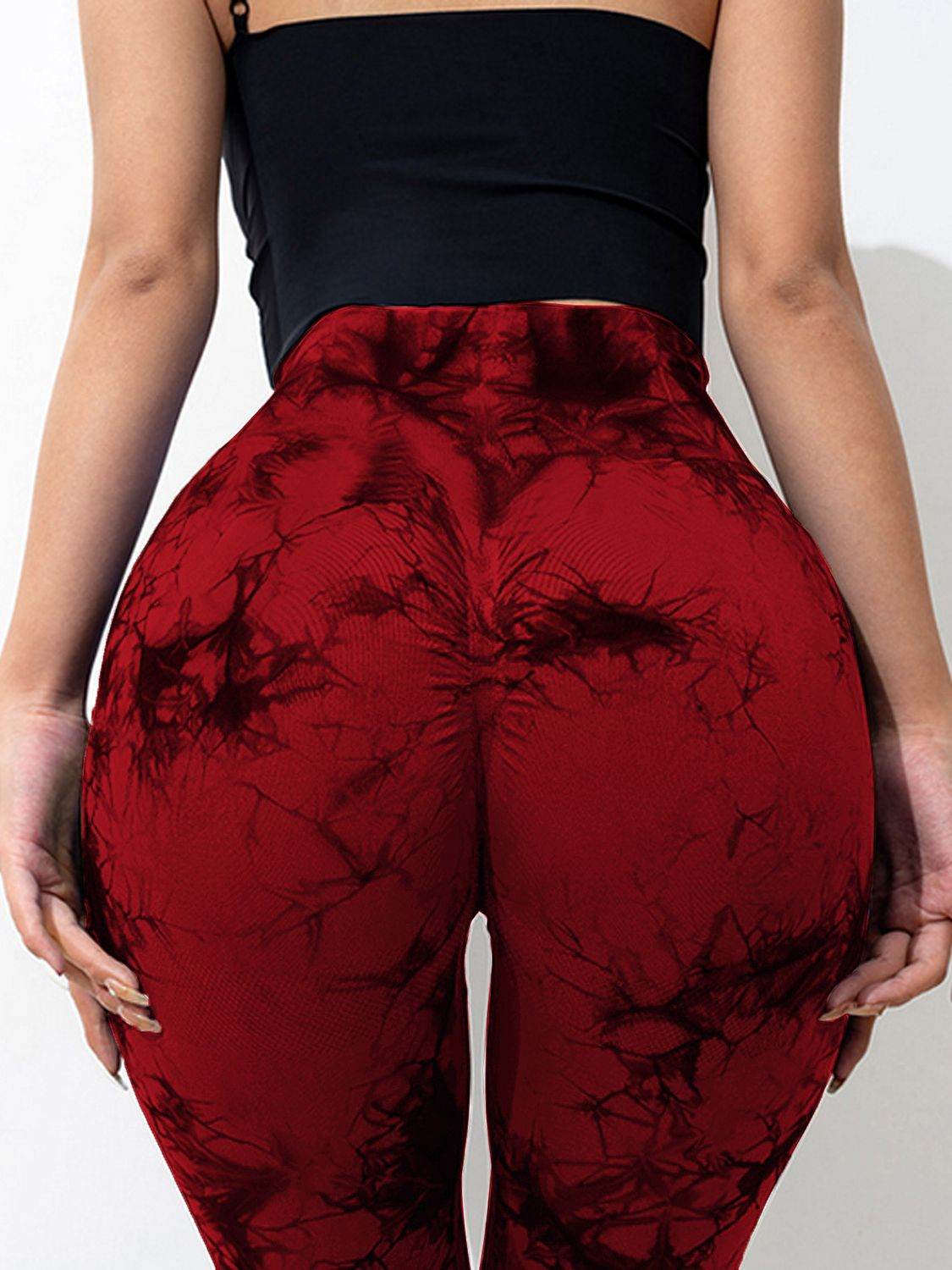 Tie-Dye High Waist Active Leggings - Hovatok