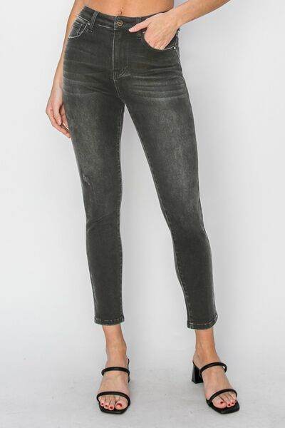 RISEN Full Size High Rise Ankle Skinny Jeans - Hovatok