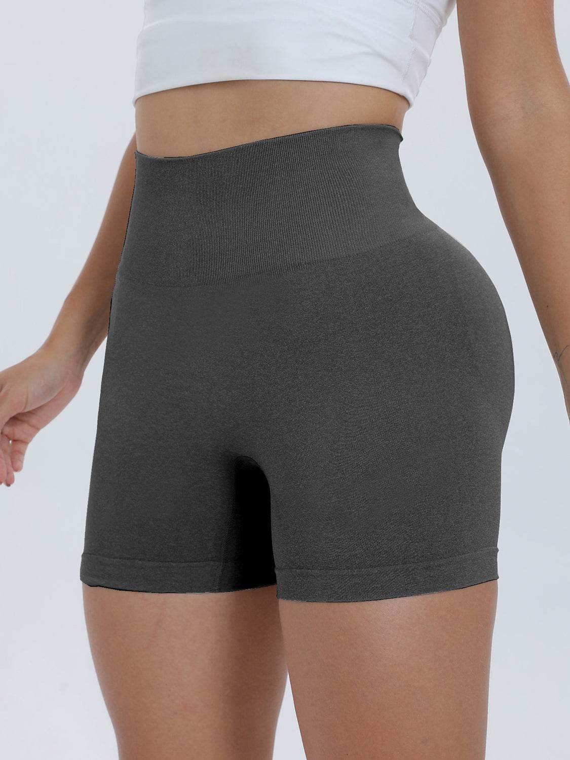 High Waist Active Shorts - Hovatok