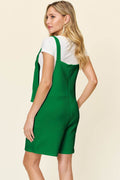 Double Take Full Size Texture Sleeveless Romper - Hovatok