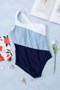 Full Size Cutout Color Block Sleeveless One-Piece Swimwear - Hovatok