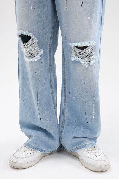 Distressed Jeans with Pockets - Hovatok