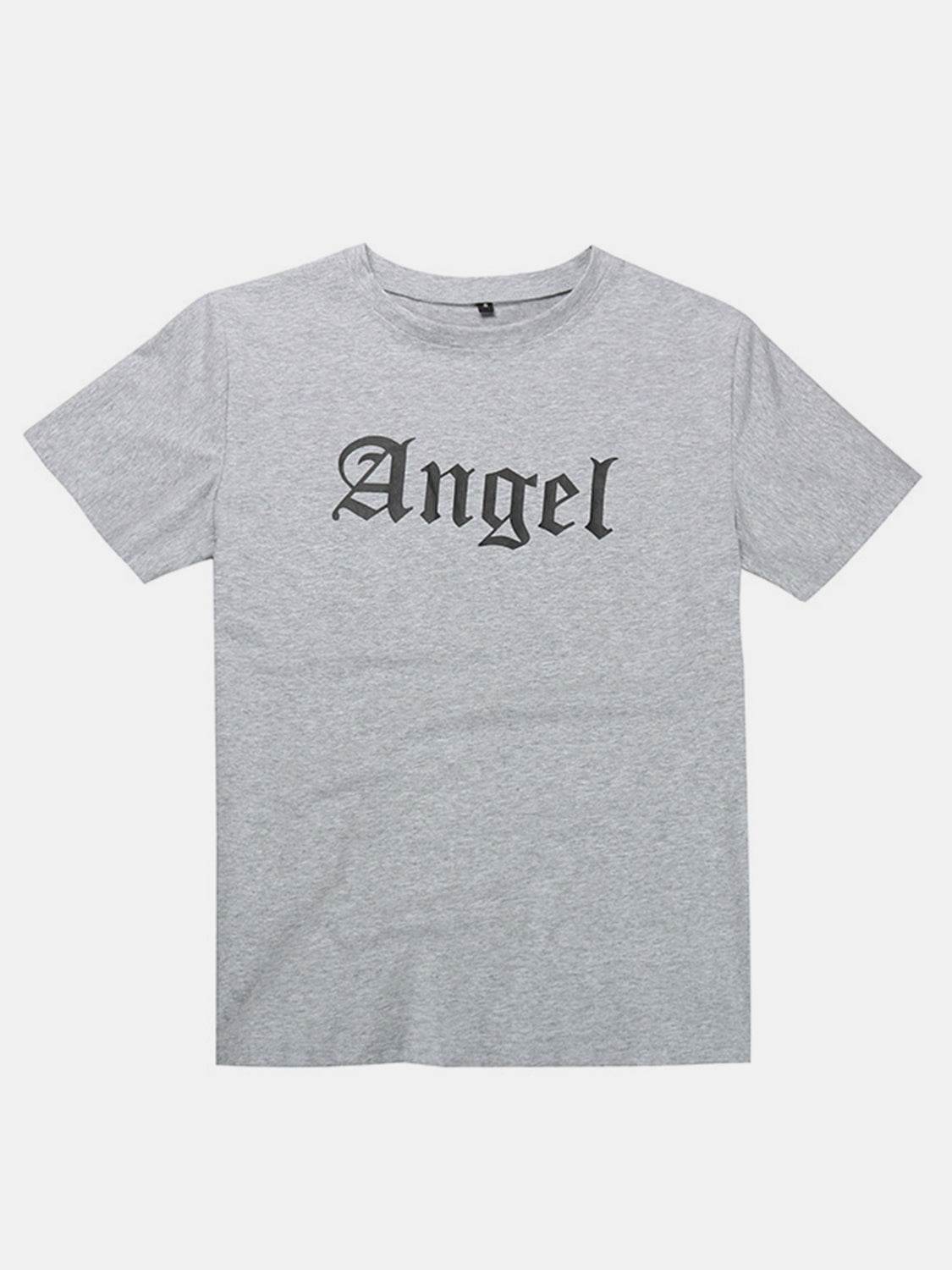 Perfee ANGEL Round Neck Short Sleeve T-Shirt - Hovatok